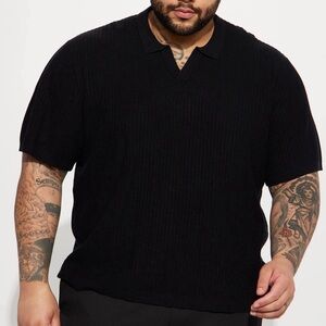 Black Knit Short Sleeve Fashion Nova Shirt